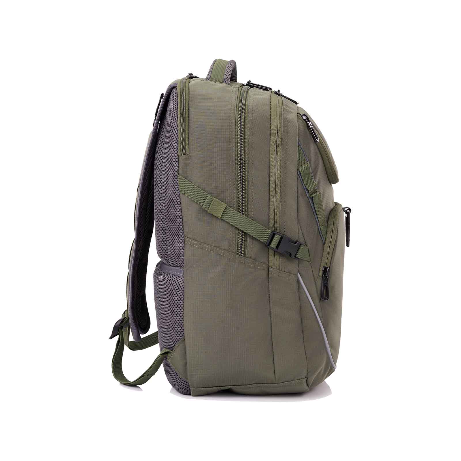 High-Sierra-Access-4-Eco-16-Inch-Laptop-Backpack-Khaki-Left-Side