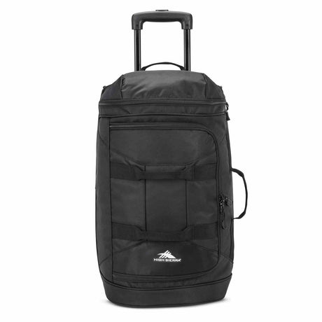 High-Sierra-Boxed-55cm-Carry-On-Wheeled-Duffel-Black-Front