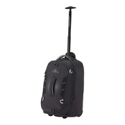 High-Sierra-Composite-V4-56cm-Carry-On-Wheeled-Duffel-Silver-Metal-Grey-Front-Angle