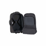High-Sierra-Composite-V4-56cm-Carry-On-Wheeled-Duffel-Silver-Metal-Grey-Open