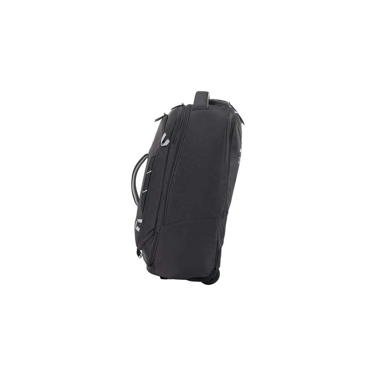 High-Sierra-Composite-V4-56cm-Carry-On-Wheeled-Duffel-Silver-Metal-Grey-Side