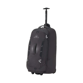 High-Sierra-Composite-V4-76cm-Wheeled-Duffel-Black-Red-Silver-Metal-Grey-Front-Angle