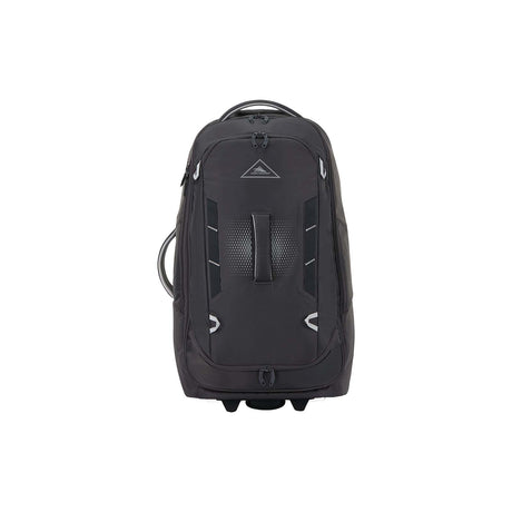 High-Sierra-Composite-V4-76cm-Wheeled-Duffel-Black-Red-Silver-Metal-Grey-Front