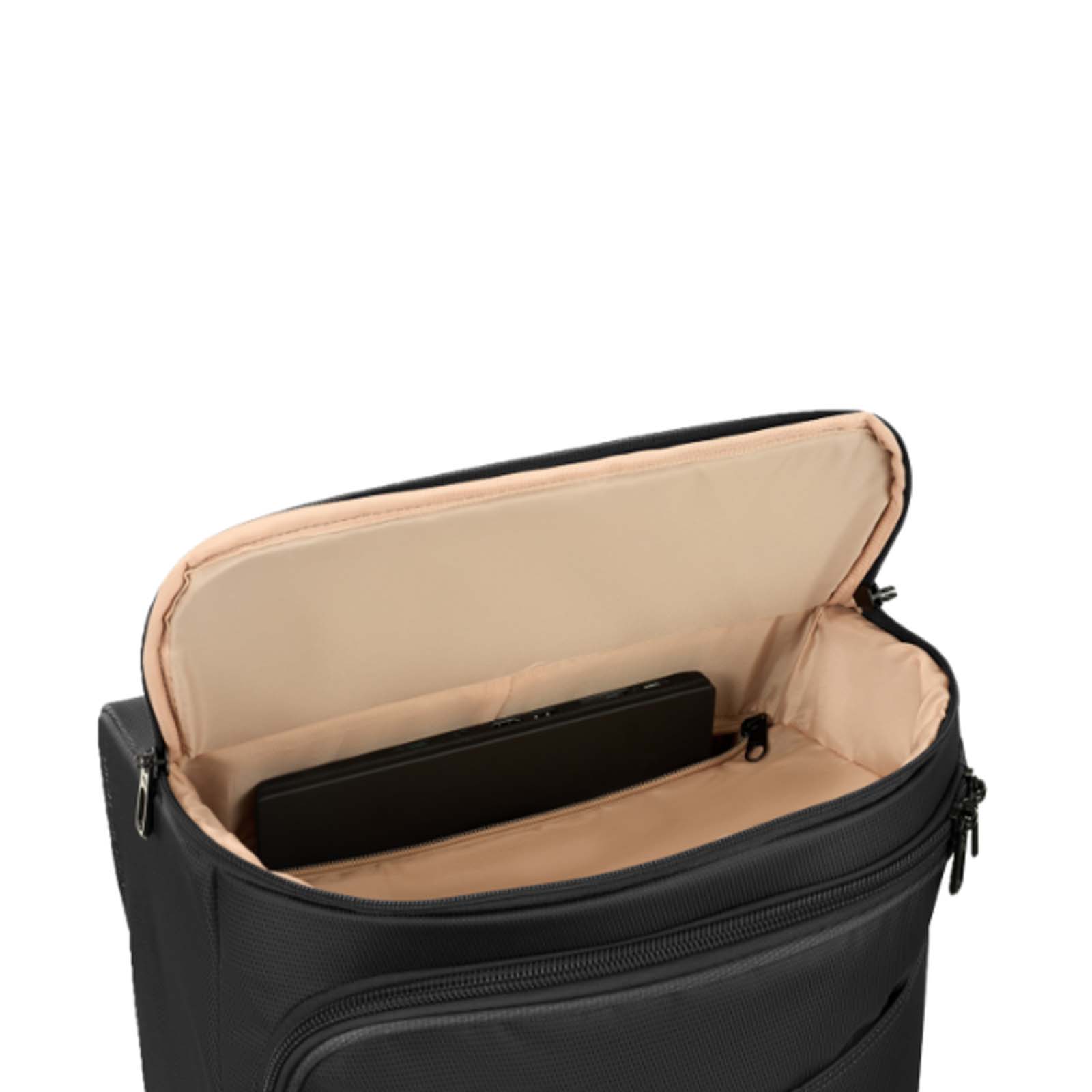 High-Sierra-Cross-Season-Pro-55cm-Wheeled-Duffel-Black-Open