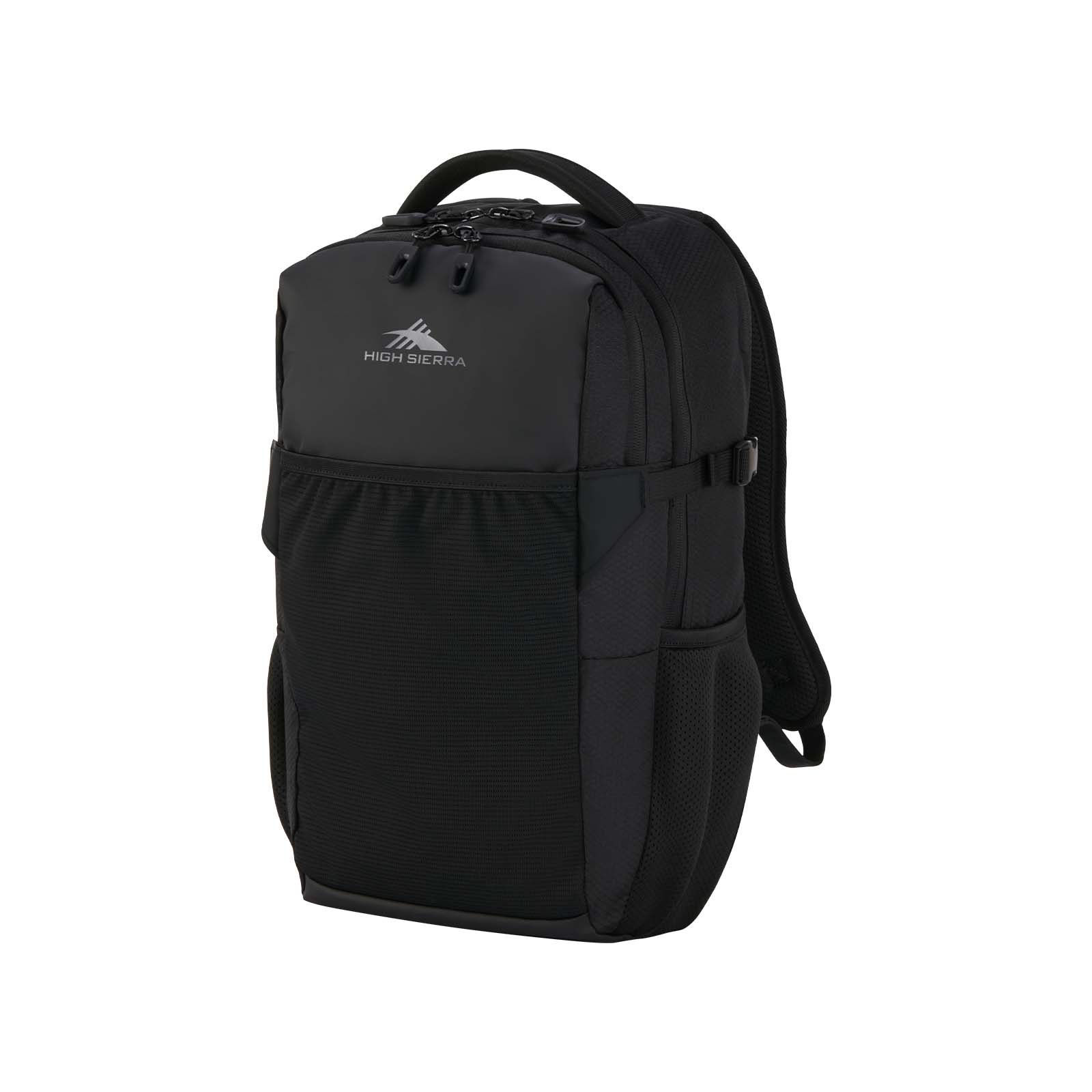High-Sierra-Crossover-15-Inch-Laptop-Backpack-Black-Front-Angle