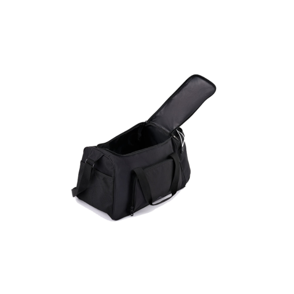 High-Sierra-Travel-Duffle-Black-Open