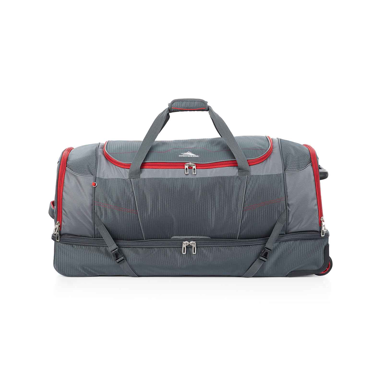 High-Sierra-Ultimate-Access-3-91cm-Wheeled-Duffel-Mercury-Crimson-Front-LS