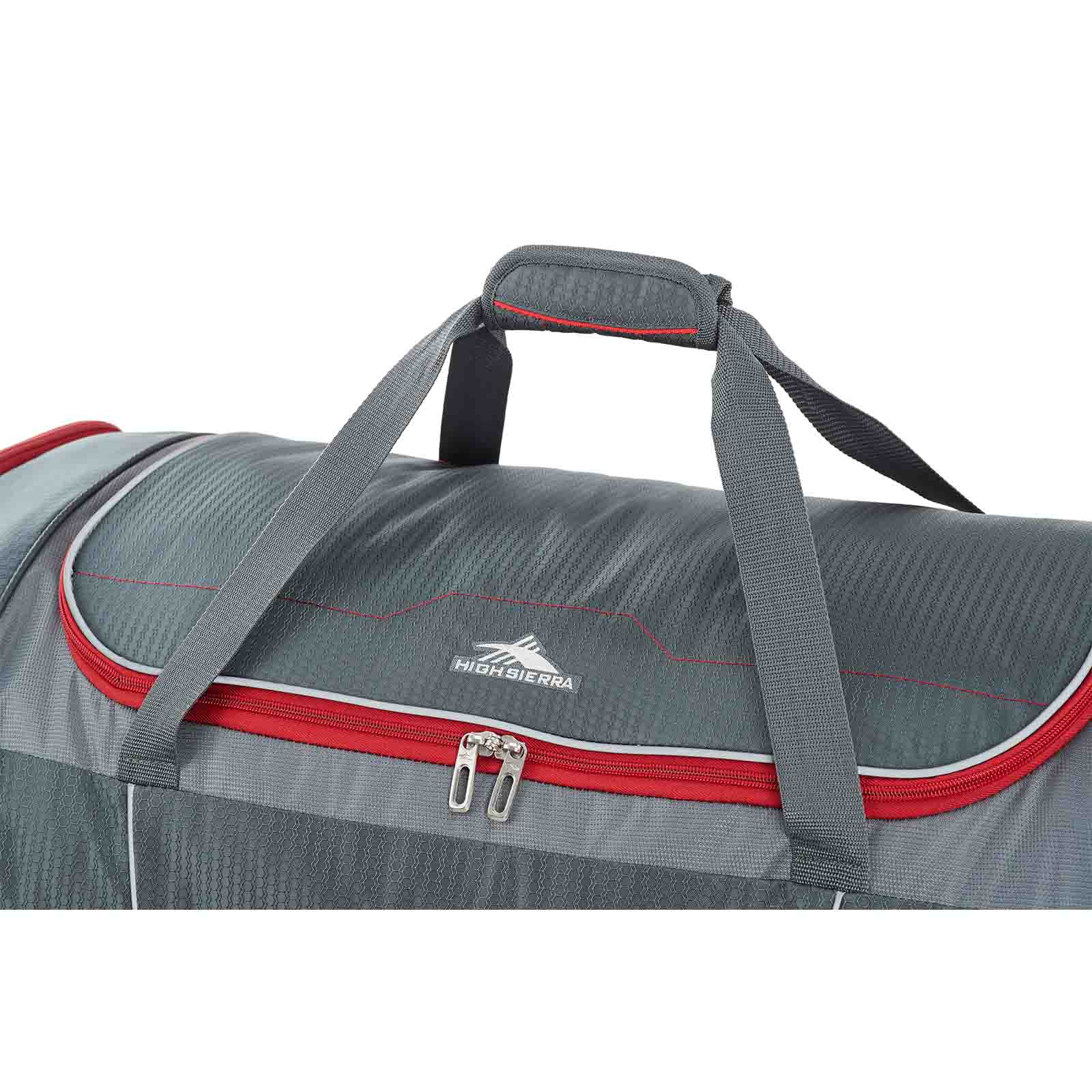 High-Sierra-Ultimate-Access-3-91cm-Wheeled-Duffel-Mercury-Crimson-Handles