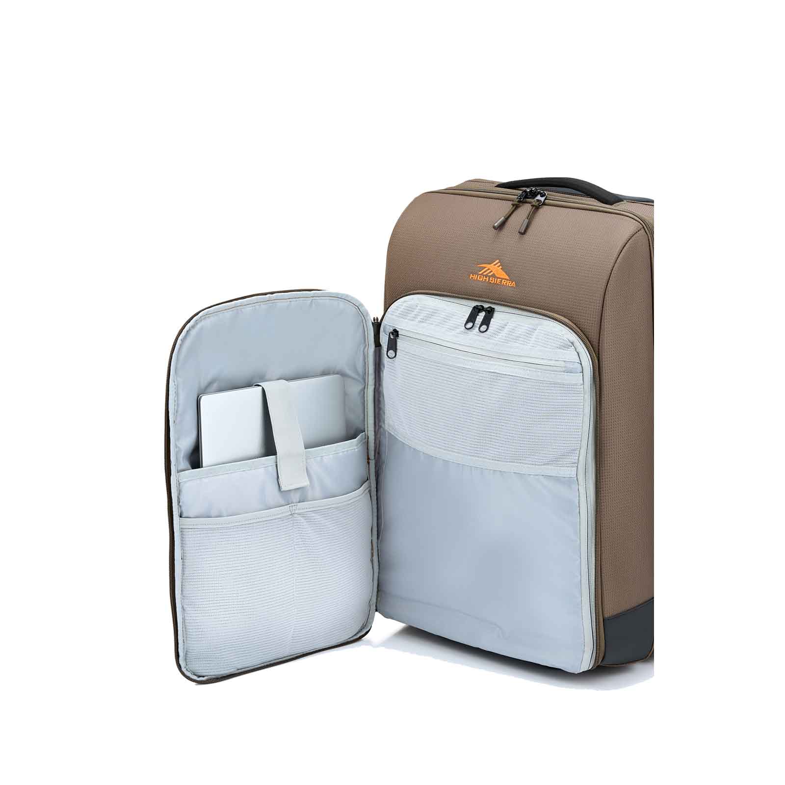 High-Sierra-Ultimate-Access-4-Dlx-55cm-Wheeled-Duffel-Bronze-Interior-Outer