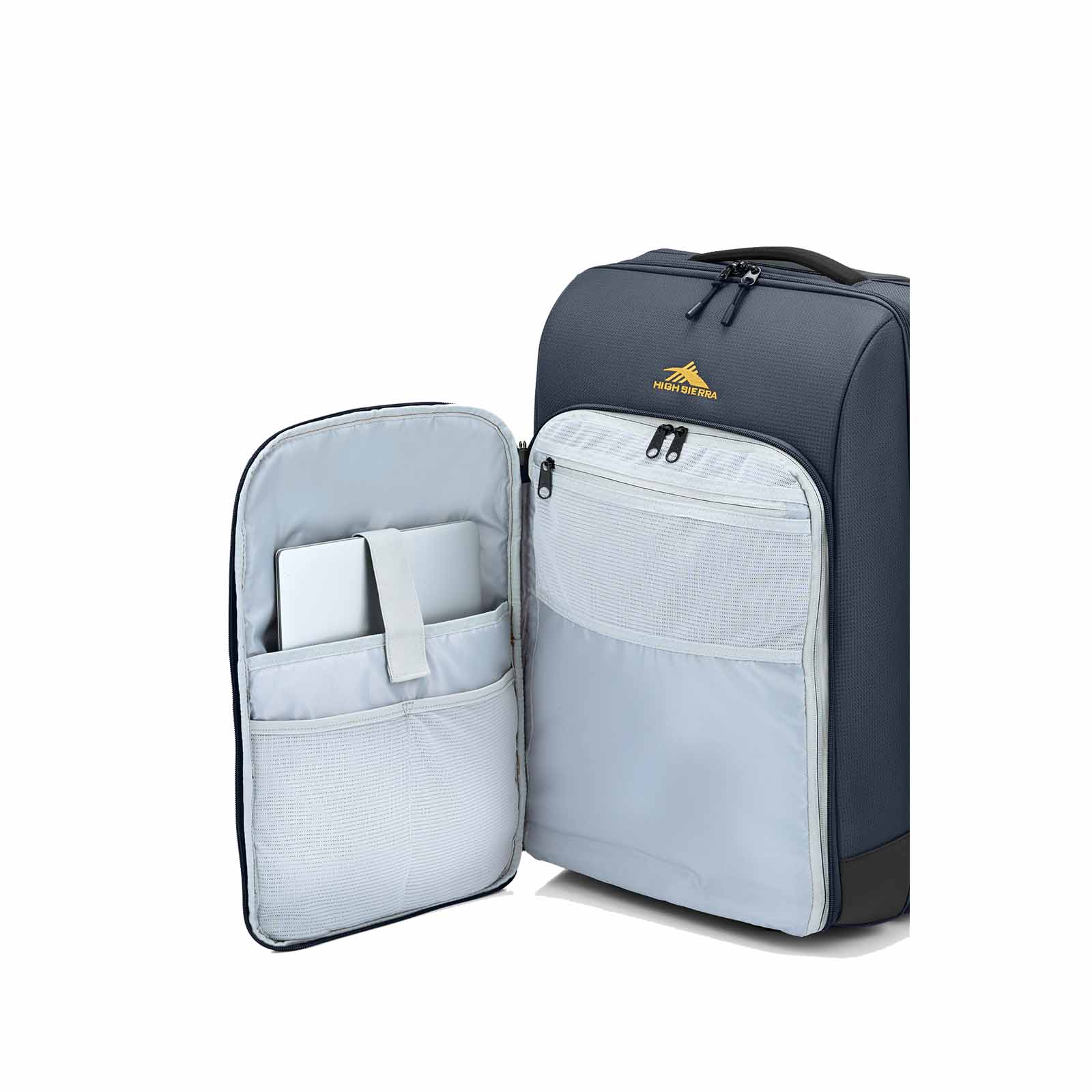 High-Sierra-Ultimate-Access-4-Dlx-55cm-Wheeled-Duffel-Marine-Interior-Outer