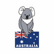 Iron-On-Badge-Koala-Flag