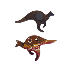 Kangaroo-Fridge-Magnet-Hand-Painted