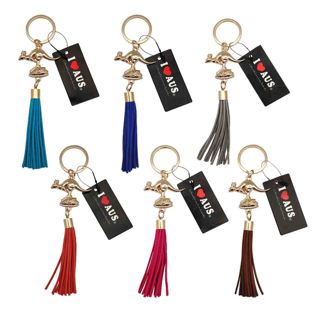 Key-Ring-Kangaroo-With-Tassel-Australia