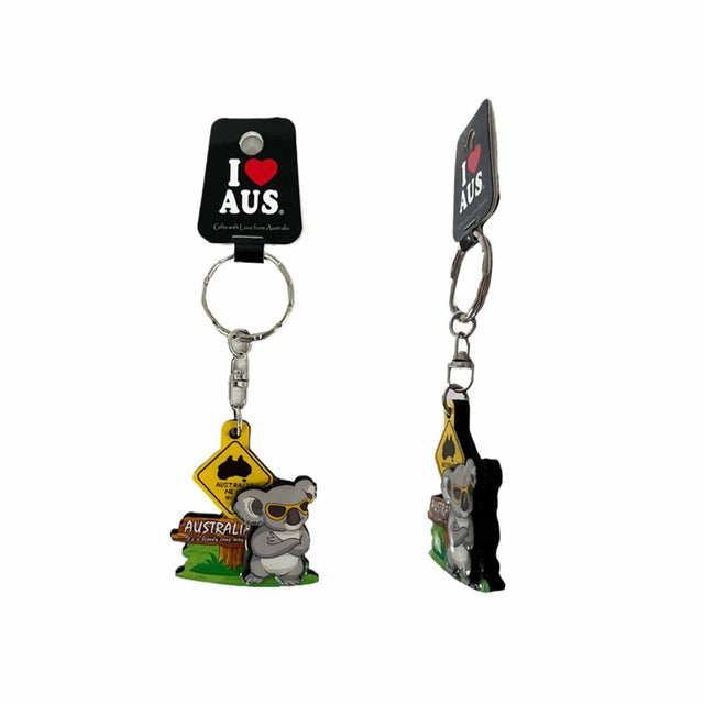 Key-Ring-Mdf-Koala-Road-Sign