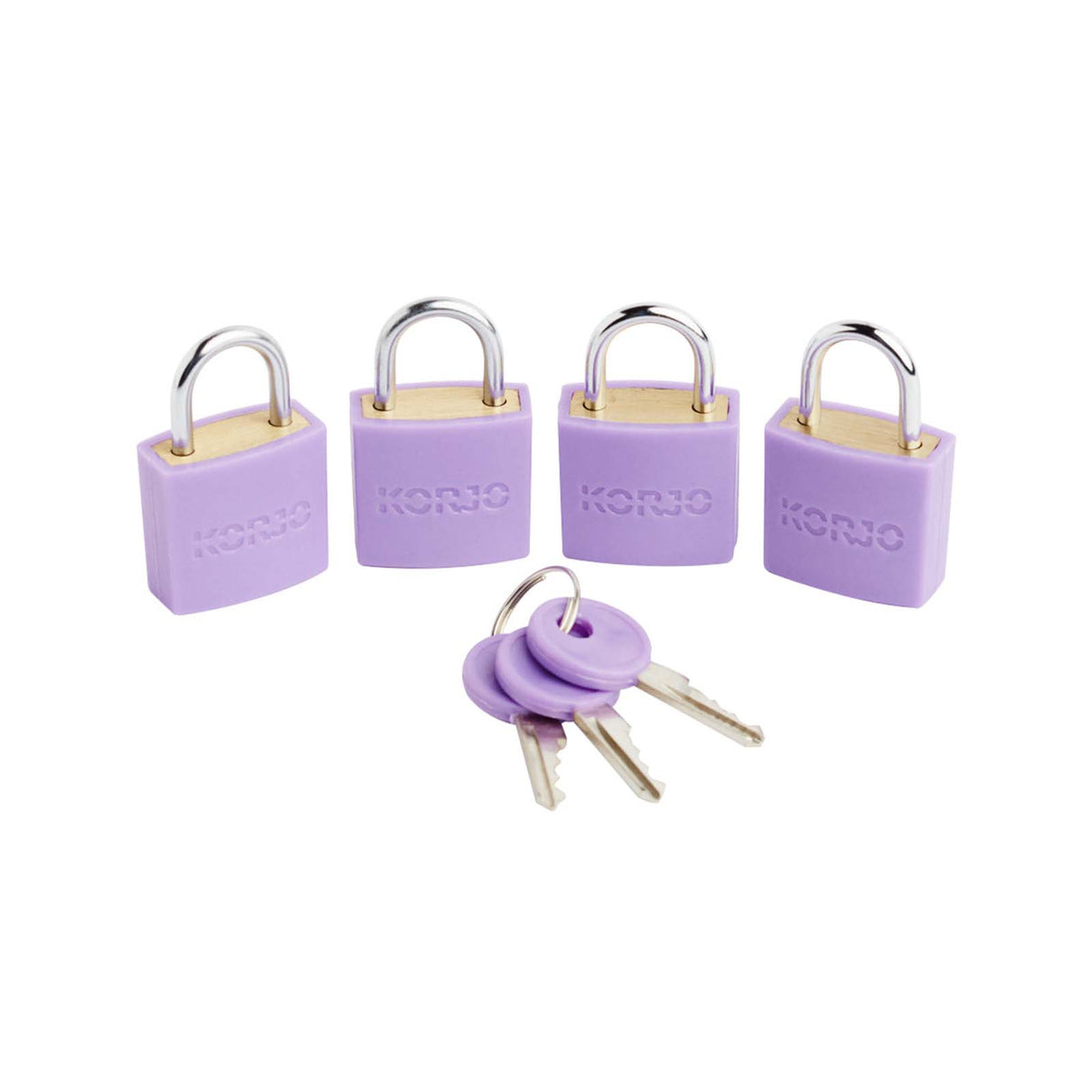 Korjo-Coloured-Luggage-Locks-Set-Purple