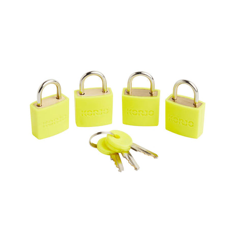 Korjo-Coloured-Luggage-Locks-Set-Yellow