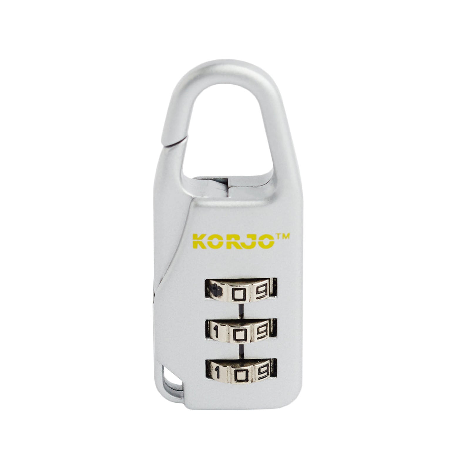 Korjo-Designer-Combination-Lock-Silver