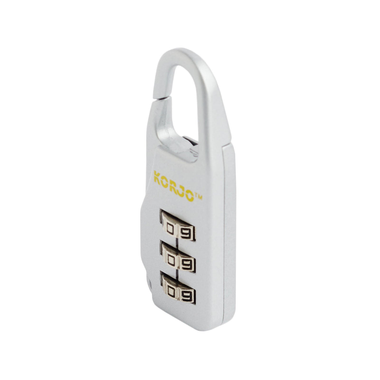 Korjo-Designer-Combination-Lock-Sliver-Angle