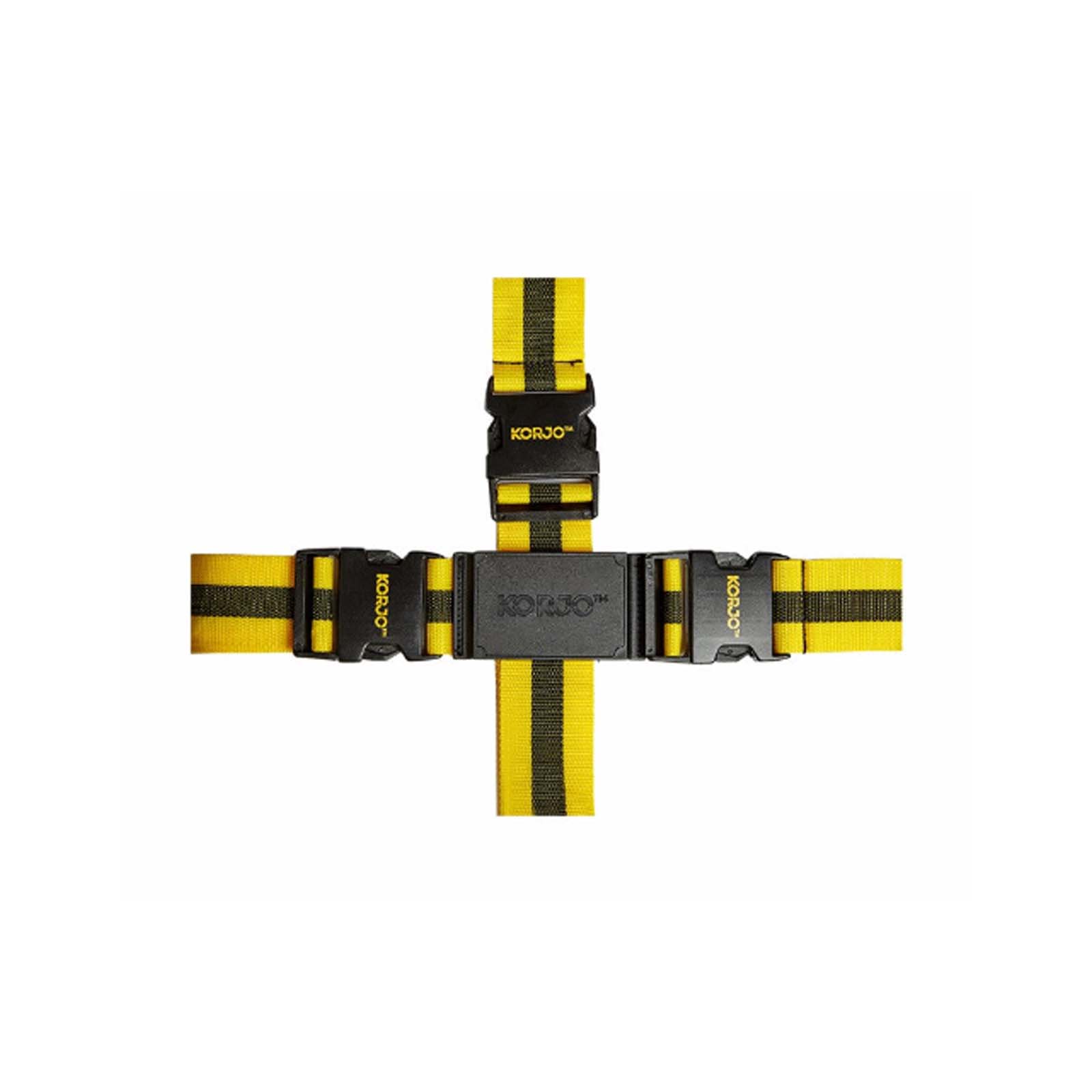 Korjo-Luggage-Straps-Crossed-Yellow