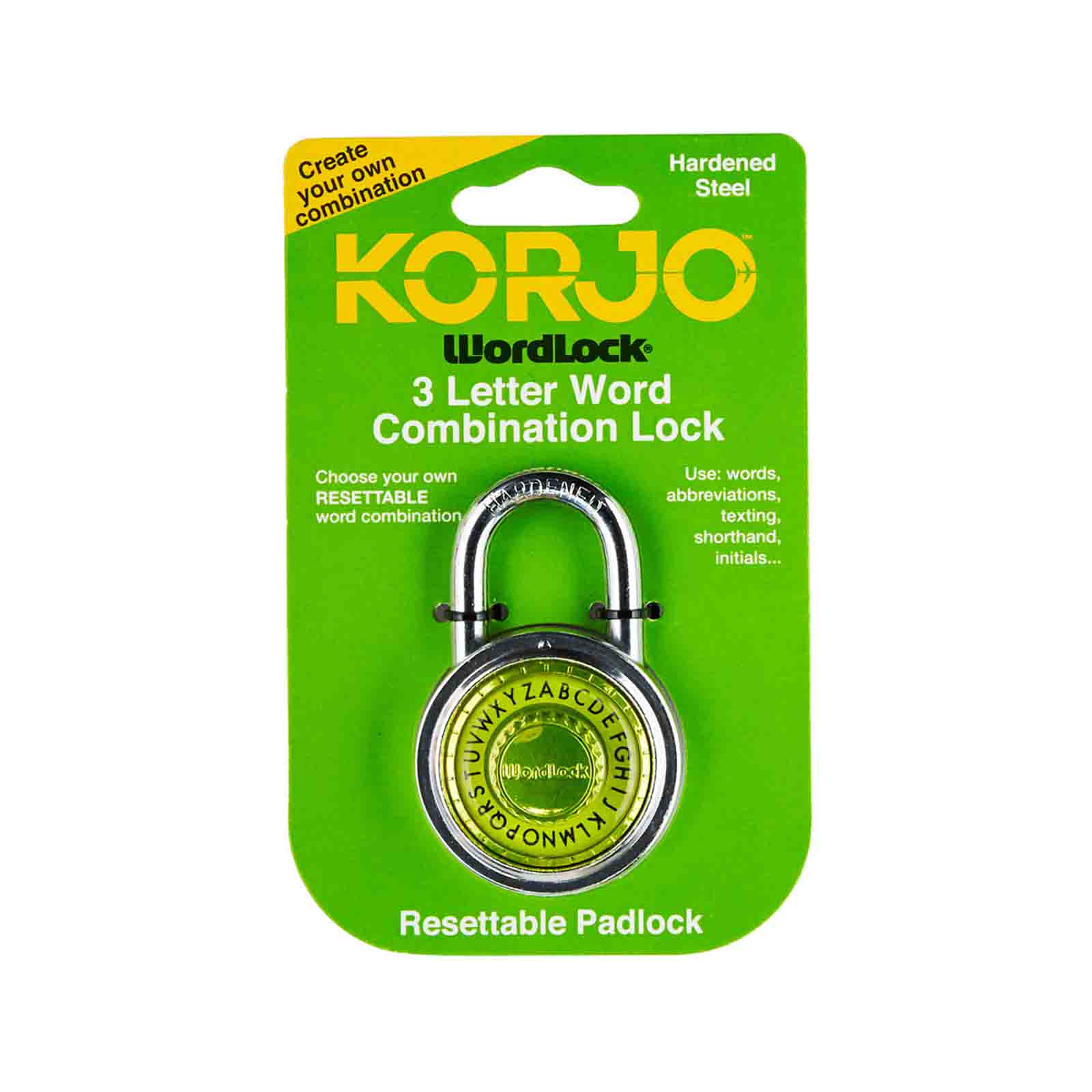 Korjo-Secura-Own-Combination-Word-Lock-Green-Package