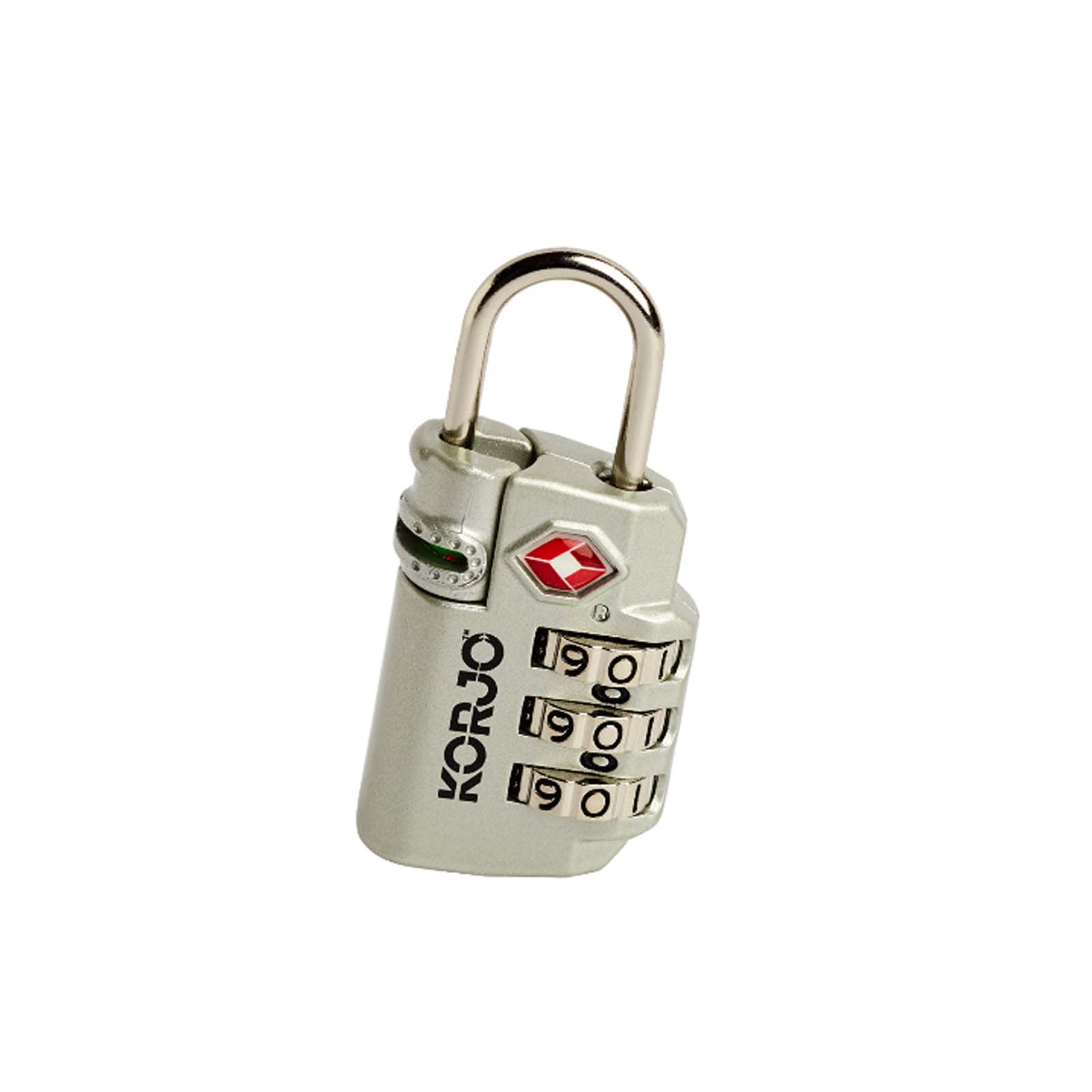 Korjo-TSA-Compliant-Indicator-Lock-Silver