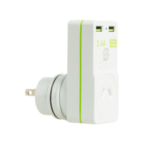 Korjo-Travel-Adaptor-2-Usb-Port-Australia-To-Japan-Angle