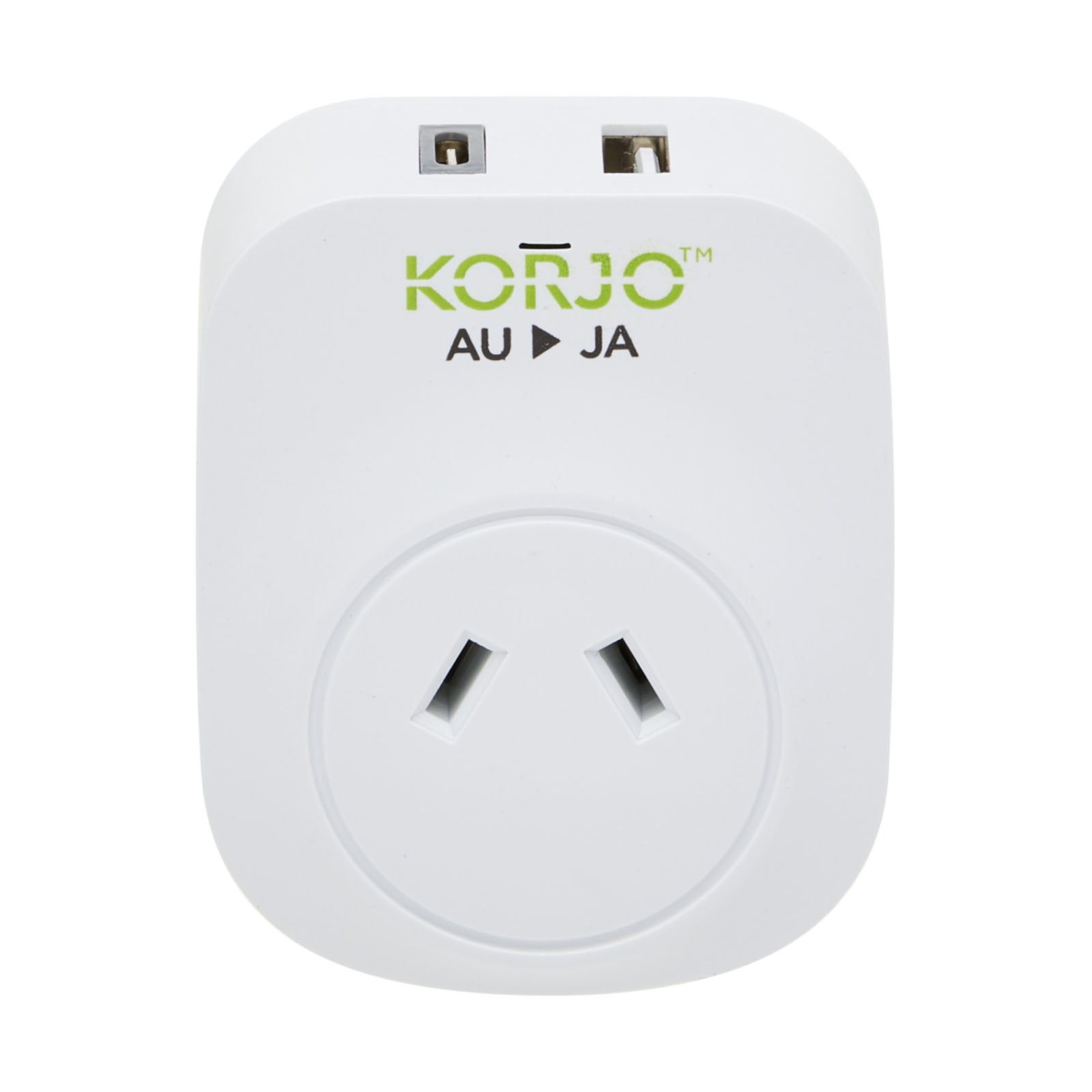 Korjo-Travel-Adaptor-Usb-Port-A-And-C-Australia-To-Japan-Socket