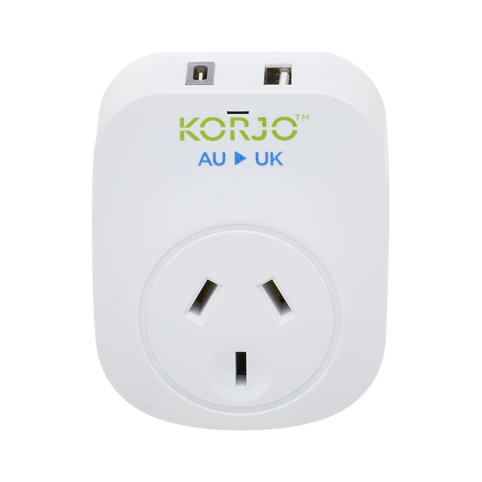 Korjo-Travel-Adaptor-Usb-Port-A-And-C-Australia-To-Uk-Socket