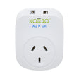 Korjo-Travel-Adaptor-Usb-Port-A-And-C-Australia-To-Uk-Socket