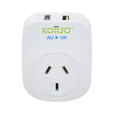 Korjo-Travel-Adaptor-Usb-Port-A-And-C-Australia-To-Uk-Socket