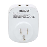 Korjo-Travel-Adaptor-Usb-Port-A-And-C-Australia-To-Us-Plug
