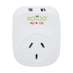Korjo-Travel-Adaptor-Usb-Port-A-And-C-Australia-To-Us-Socket