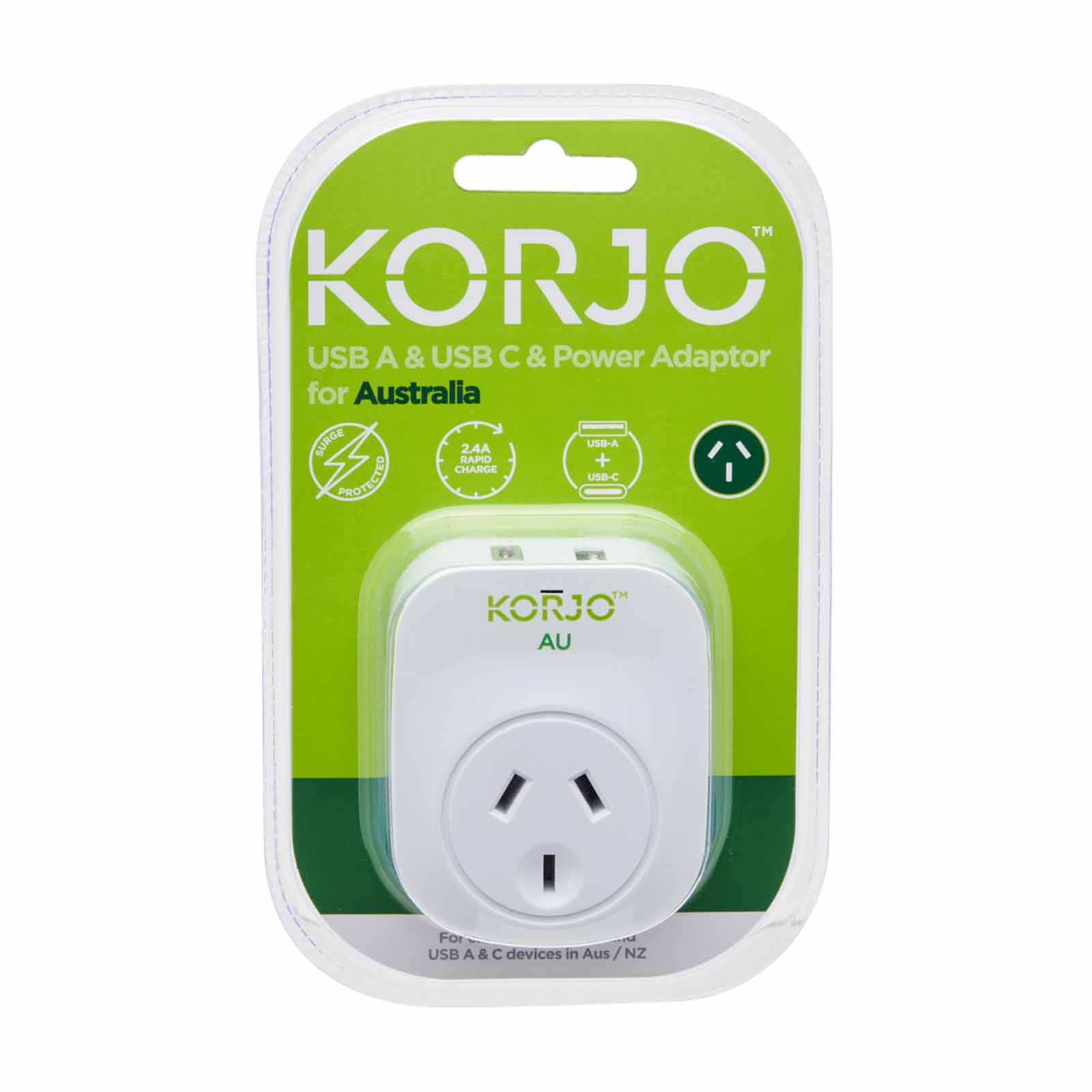 Korjo-Travel-Adaptor-Usb-Port-A-And-C-For-Australia-Package