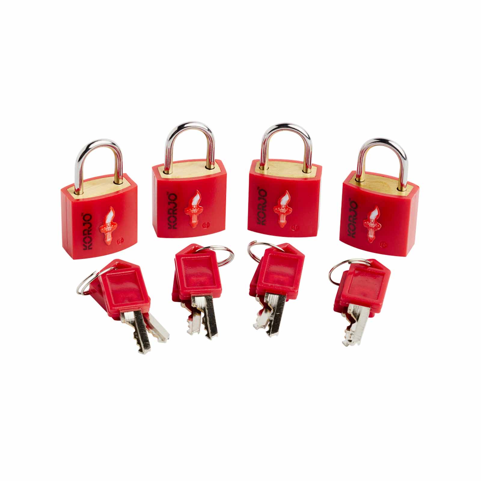 Korjo-Tsa-Keyed-Locks-Four-Pack-Red-Angle