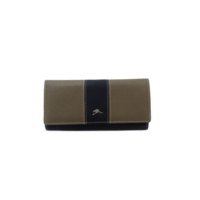 Ladies-Wallet-Two-Tone-Kangaroo-Badge-Grey