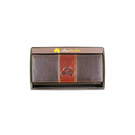 Ladies-Wallet-With-Clip-Embossed-Aus-Map