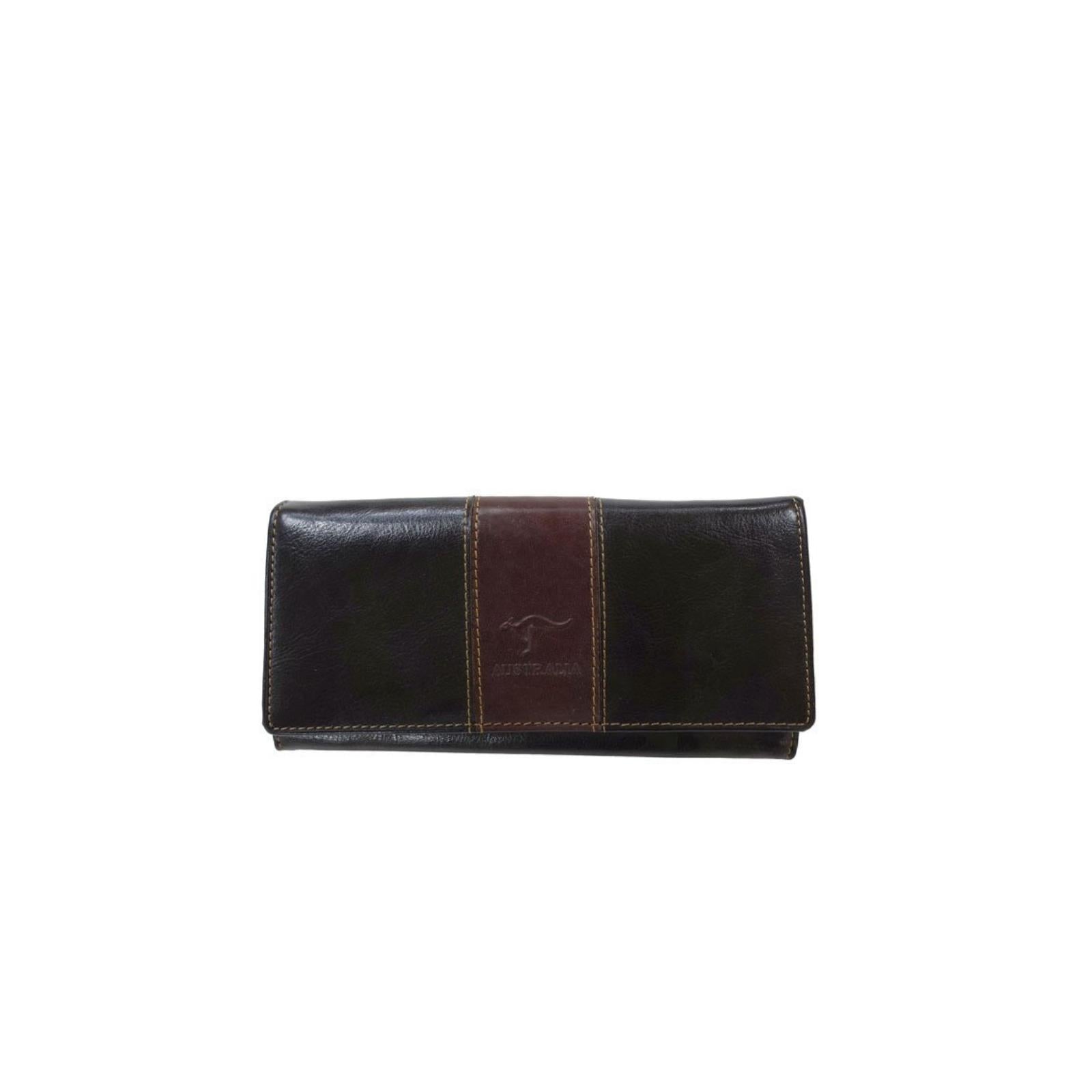 Ladies-Wallet-With-Clip-Embossed-Kangaroo