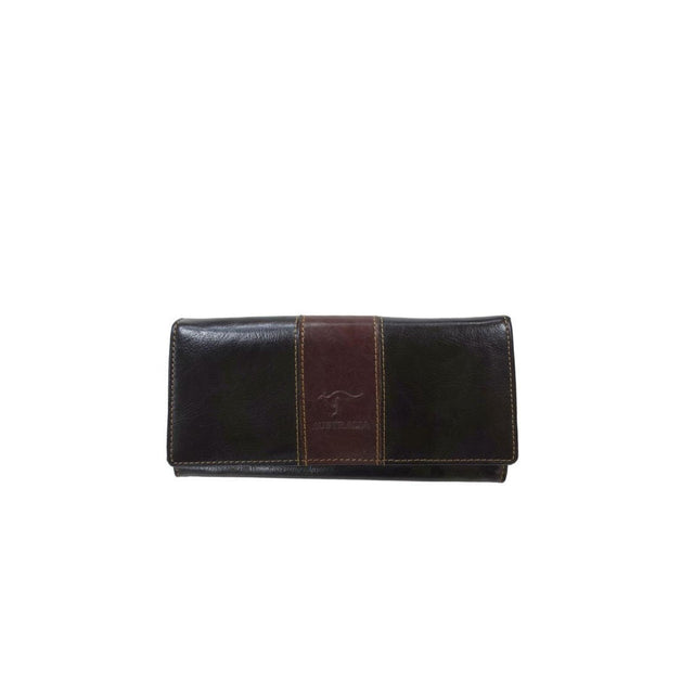 Ladies-Wallet-With-Clip-Embossed-Kangaroo