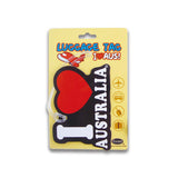 Luggage Tag I Love Australia