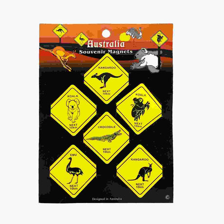 Magnet-6-Pcs-Australian-Road-Signs