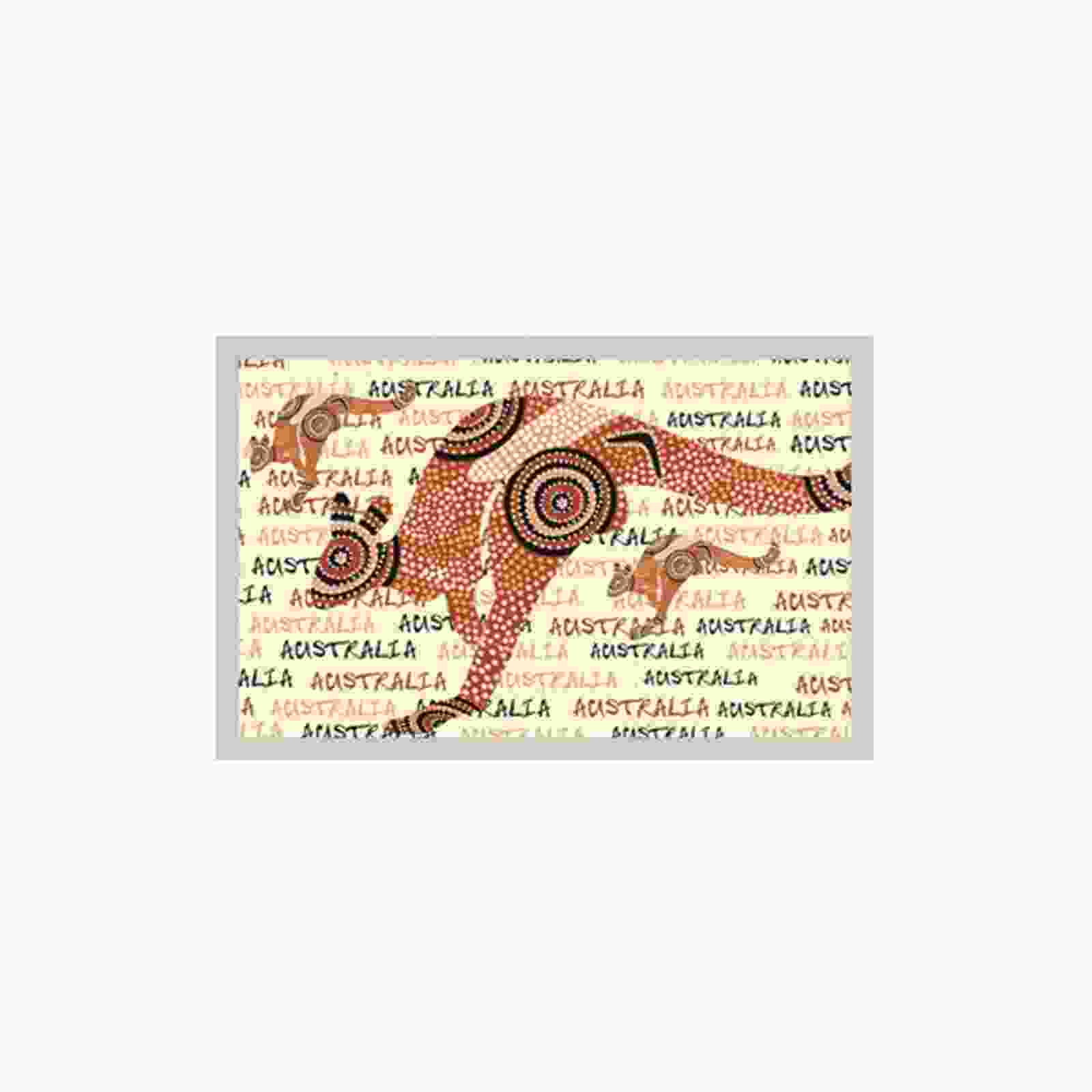 Magnet-Foil-Ls-Aboriginal-Kangaroo-Australia
