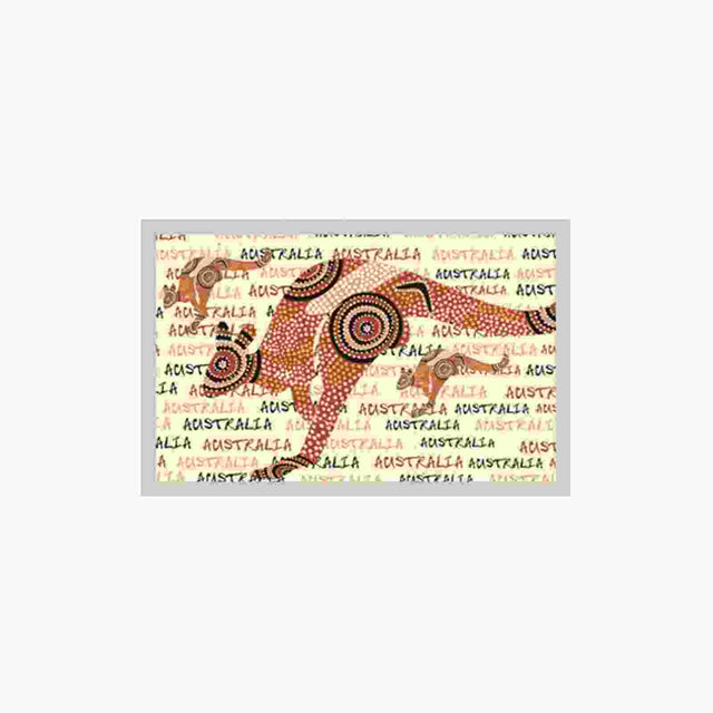 Magnet-Foil-Ls-Aboriginal-Kangaroo-Australia