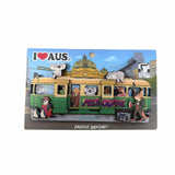 Magnet MDF Melbourne Tram and Animals