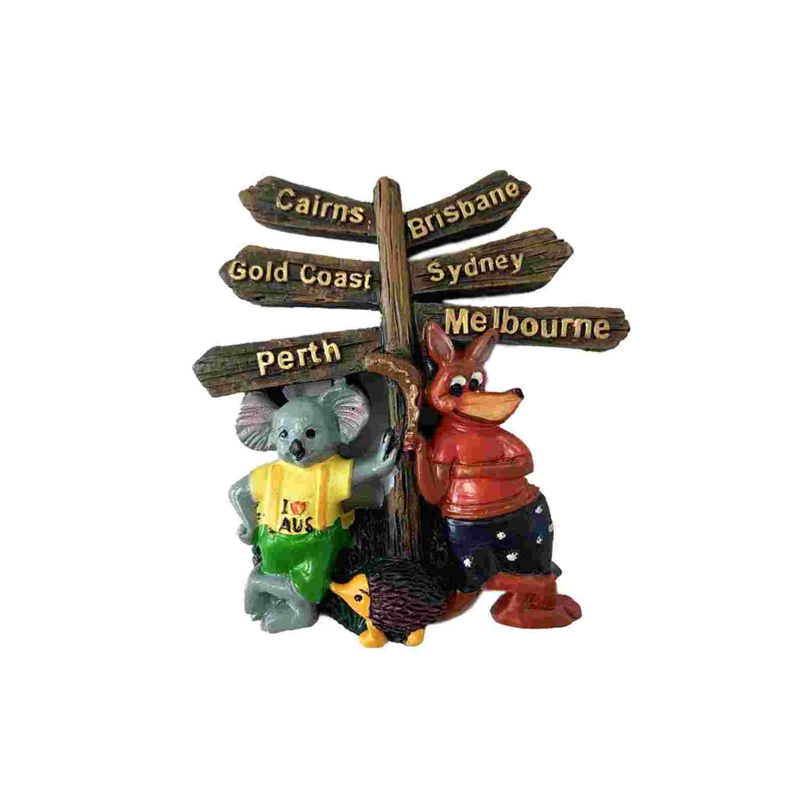 Magnet-Resin-Kangaroo-Koala-Destination-Sign