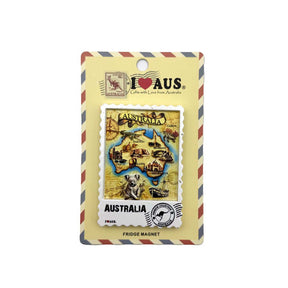 Magnet-Resin-Stamp-Australia-Map-Cream