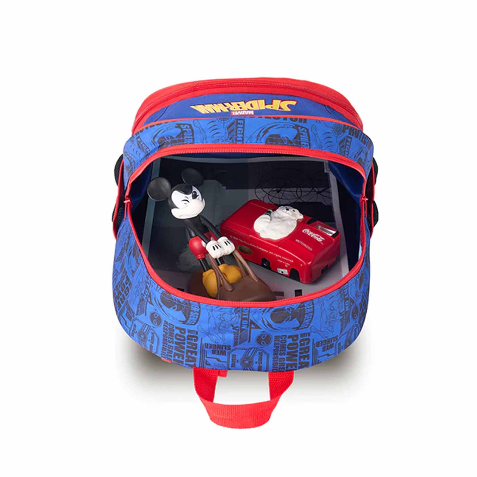 Marvel-Spider-Man-3d-15inch-Backpack-Open