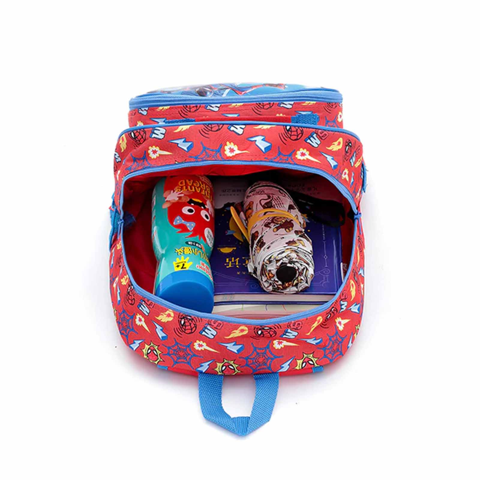 Marvel-Spiderman-16inch-Backpack-Open