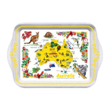 Melamine-Tray-8-Inch-Australian-Map-Yellow