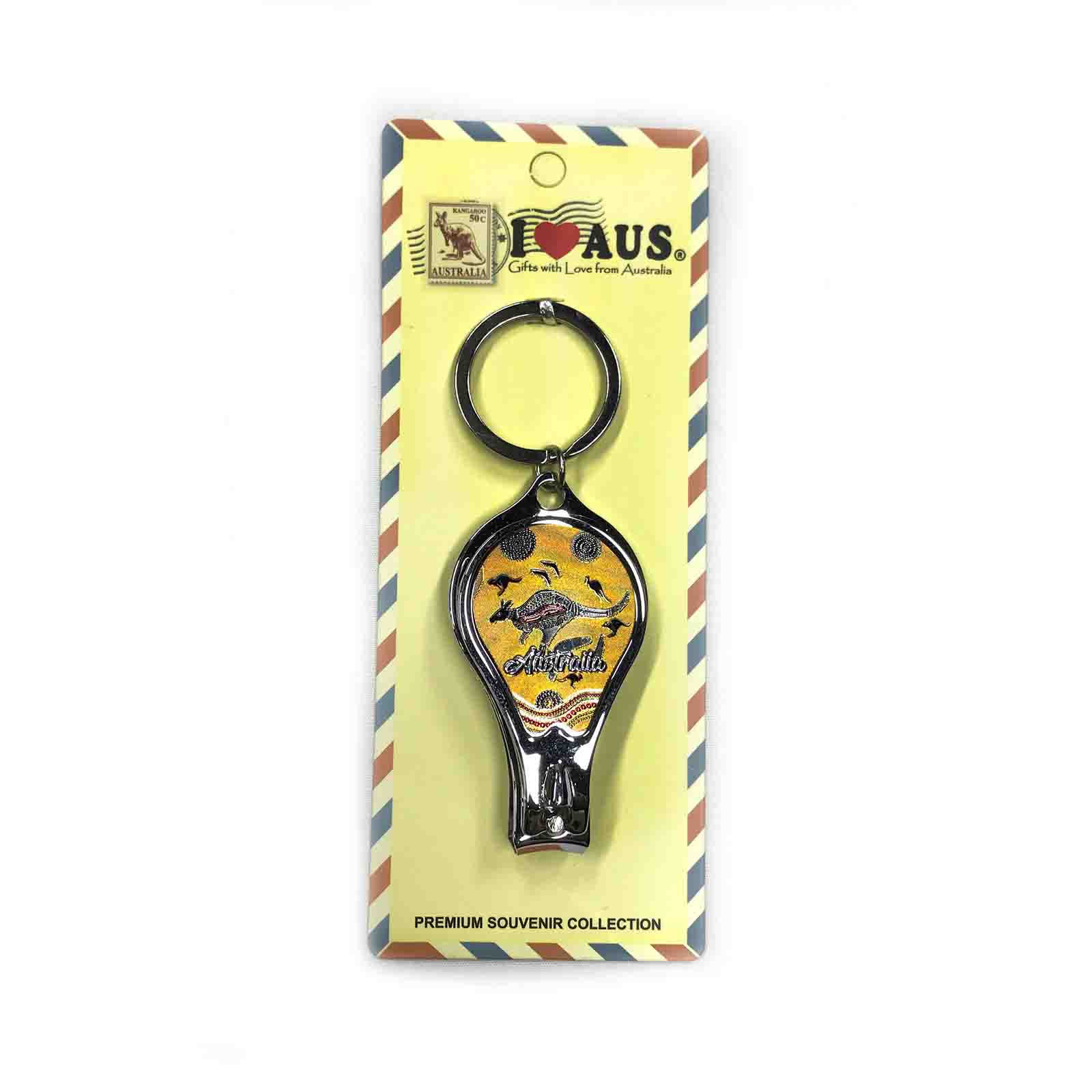 Nail-Clipper-Aboriginal-Kangaroo-Yellow