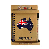 Notebook-Pen-Set-Aus-Map